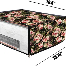 ATP Printer Cover For HP Smart Tank 589 All in One Printer (Black Floral Print) Printer Cover image 2