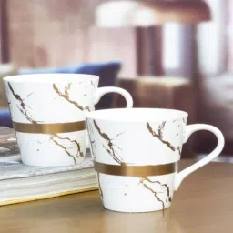 Contemporary Glass Coffee Mug (Set of 2) by Goodhomes-picture-29