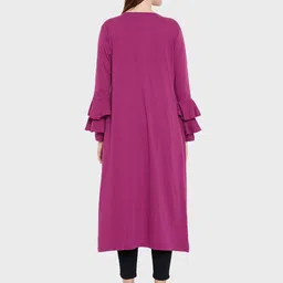 Hypernation Women Pure Cotton Longline Shrug image 5