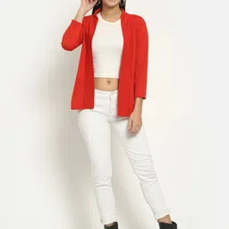 Rute Women Red Open Front Shrug image 5