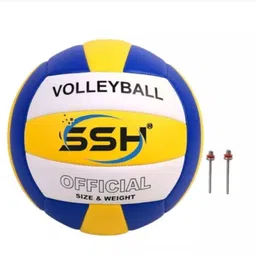 shorya OFFICIAL 18 PANNEL VOLLEYBALL WITH AIR PUMP Volleyball - Size: 4 image 2