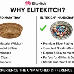 elitekitch Beautiful Heavy German DISH TRAY Floral Radha-Krishna Full - CDT1 Tray image 4