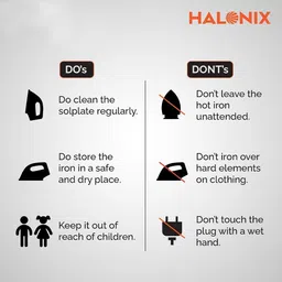 halonix Classic Heavy Weight Dry Iron 1000 W Dry Iron image 5