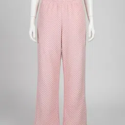 fashion point Women Comfort Fit Pink Wool Trousers-picture-20