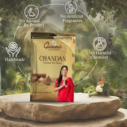 garima Chandan Premium Wet Dhoop Sticks – Pack of 5 | Long-Lasting Fragrance | Natural Chandan image 3