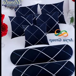 jayog enterprise Microfibre Bolster Pack of 7 Stripes 5 Cushion 2 Bolster-picture-17