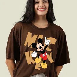 diversify Women Cartoon Round Neck Cotton Blend Multicolor T-Shirt-picture-33