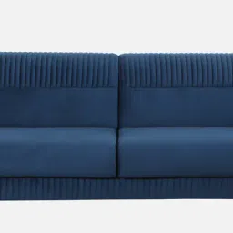 star india Sapphire Velvet Sofa Sets In Blue Colour (3+1+1) image 5