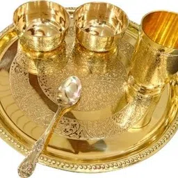m&v craft pure Pack of 5 Brass Dinner Set-picture-17