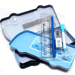 villy Magnetic Pencil Case with Sharpener NA Art Metal Pencil Box image 5