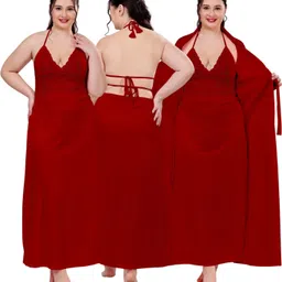 thumka Women Nighty with Robe-picture-10