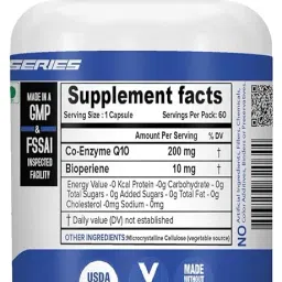 NutriJa High Absorption Coenzyme Q10 CoQ10 200mg with Bioperine 10mg (60 Capsules) image 2