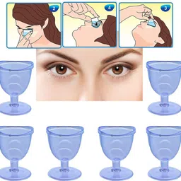 nwst Pack of 6 Plastic Eye Wash Cup Transparent-picture-11