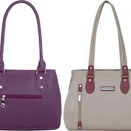 lazzaroo Women Purple, Beige Shoulder Bag-picture-17