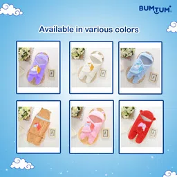 bumtum Solid Single Hooded Baby Blanket forAC Room image 5