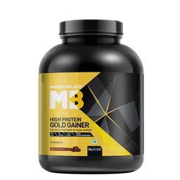 MuscleBlaze High Protein Gold Gainer - Chocolate - 3kg-image-14