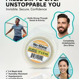 newlo Walker No-Shine Hair System Tape 1" x 3 Yard Hair Accessory Set image 5