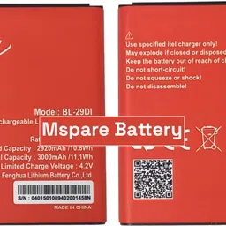 Mspare Mobile Battery Foritel Muzik 400 | Model BL-29DI {2920mAH}-picture-32