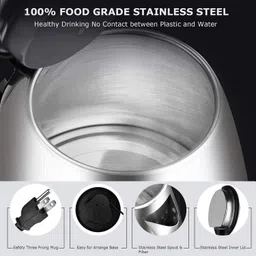 nimyank Hot Water Kettle – Tea Kettle, Tea Pot – Hot WaterElectric Kettle 4 Cups Coffee Maker image 3