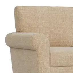 urban ladder create Oxford 3 Seater Fabric Sofa in Sandshell Beige Colour image 3
