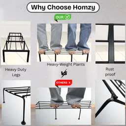 homzy Black Planters Stand image 3