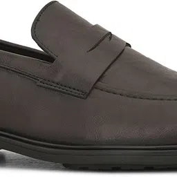 House Of Pataudi Men Brown Faux Leather Formal Slip On Loafers Slip On For Men image 4