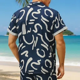 glori star Men Night Suit Set Multicolor Printed image 2