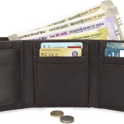 cluemen Men Trendy, Formal, Casual, Travel Brown Genuine Leather RFID Wallet - Regular Size-picture-23