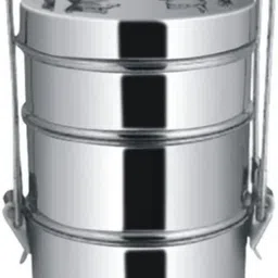 ambit stainless steel tiffin box 3 silver -1200 ml_0254 3 Containers Lunch Box-picture-27