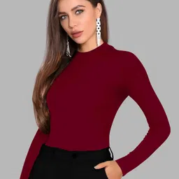 Casual Regular Sleeves Solid Women Green Top-image-58