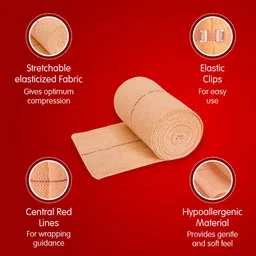 dr. ortho Elastic Crepe Bandage - 10cm x 4mt Crepe Bandage image 4