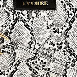 Lychee bags White & Black Snake Skin Textured Sling Bag image 5
