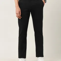 arrow sport Men Slim Fit Black Polyester Trousers-picture-14