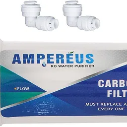 RO 4 Inch Post-Carbon Filter +2pcs Connector, Suitable for All RO Water Purifier Solid Filter Cartridge-image-28