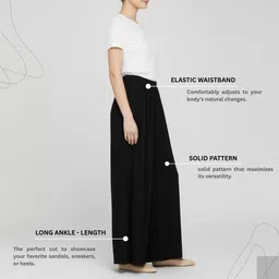 ak shamshahid garments Pack of 2 Regular Fit Palazzos For Casual Wear | Everyday Wear Women Pyjama Women Pyjama image 3