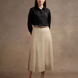 u.s. polo assn. Women Regular Fit Solid Casual Shirt image 3