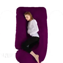 wongvo J Shape Microfibre Solid Pregnancy Pillow Pack of 1-picture-23