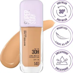 maybelline new york Super Stay Lumi Matte Liquid Foundation, 140, 30 HR Longwear Light Foundation-picture-23