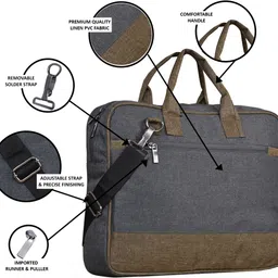 hvh world Men & Women Grey Messenger Bag image 3