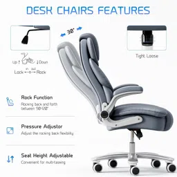 chairtech HIGH Back Chair 3 Year manufacturer Warranty on the Product Leatherette Office Executive Chair image 3