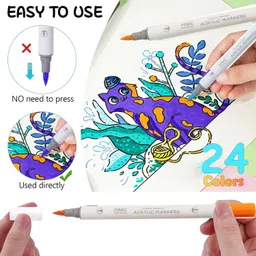 funblast Acrylic Marker Set - 24 Colors, Water-Based Paint Pens image 4