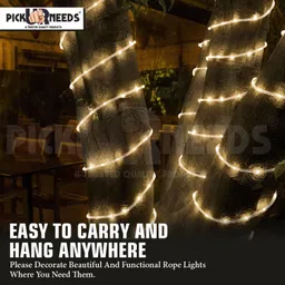 daily needs shop Smooth Warm White 2400 LED 20 Meter Ceiling Strip/Functional -Festival Use Light Ceiling Light Ceiling Lamp image 4