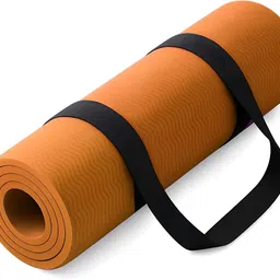 7v yoga mat 6mm orange color free yoga mat strap Black, Yellow 6 mm Yoga Mat-picture-31