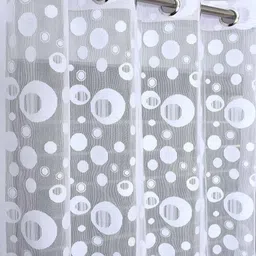 brand roots 214 cm (7 ft) Polyester Semi Transparent Door Curtain Single Curtain image 2