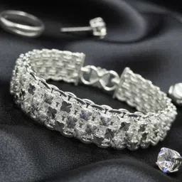 gvlv Alloy Silver Coated Bracelet image 1