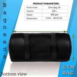 bagneeds 10 L Gym Duffel Bag - Trendy gym bag - Black image 4
