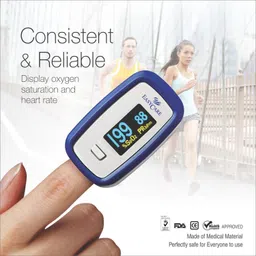 EASYCARE (Germany) anti-shaking technology & four directional rotation LED display Fingertip Pulse Oximeter/ Blood Oxygen Saturation Monitor Fingertip (1-year warranty) Anti-shaking Technology- Finger Tip Pulse Oximeter Pulse Oximeter image 2