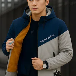 futse peno Men Colorblock Casual Jacket-picture-26