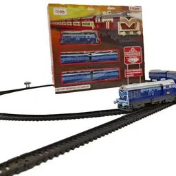 toyterra Passenger Toy Train Set with Track Changer, Battery Operated for 3Y+ MultiColour image 5