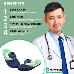 footup Newly launch Soft Comfortable Ortho Diabetic Lightweight Antiskid Slippers Men Slippers image 5